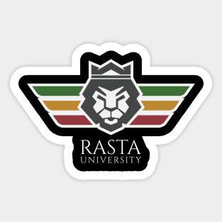 Rasta University Lion Rasta Colors Reggae Sticker
